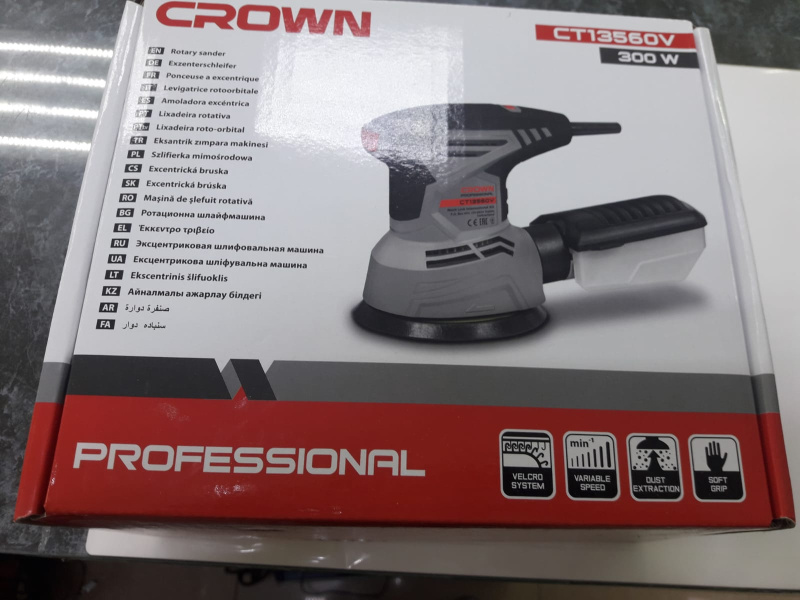 Эксцентриковая шлифмашина Crown CT 13560V
