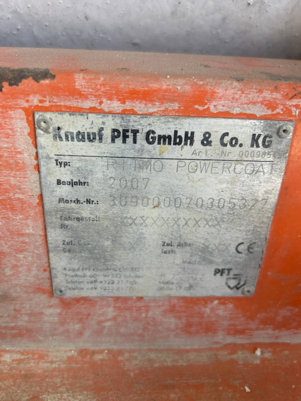 Штукатурная машина  PFT-RITMO-XL  Кнауф Knauf PFT