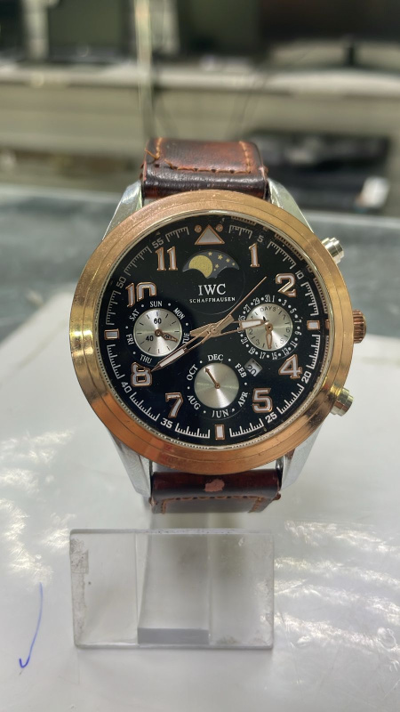 Часы наручные ЧАСЫ IWC Часы IWC STAINLESS STEEL BACK WATER RESISTANT SCHA